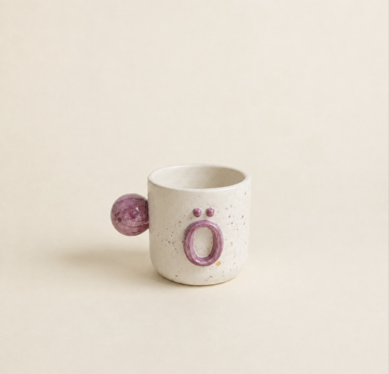 Top Kulplu Harf Mug