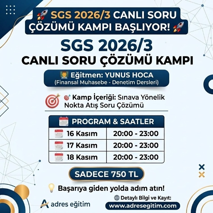 Canlı Soru Çözümü Kampı 