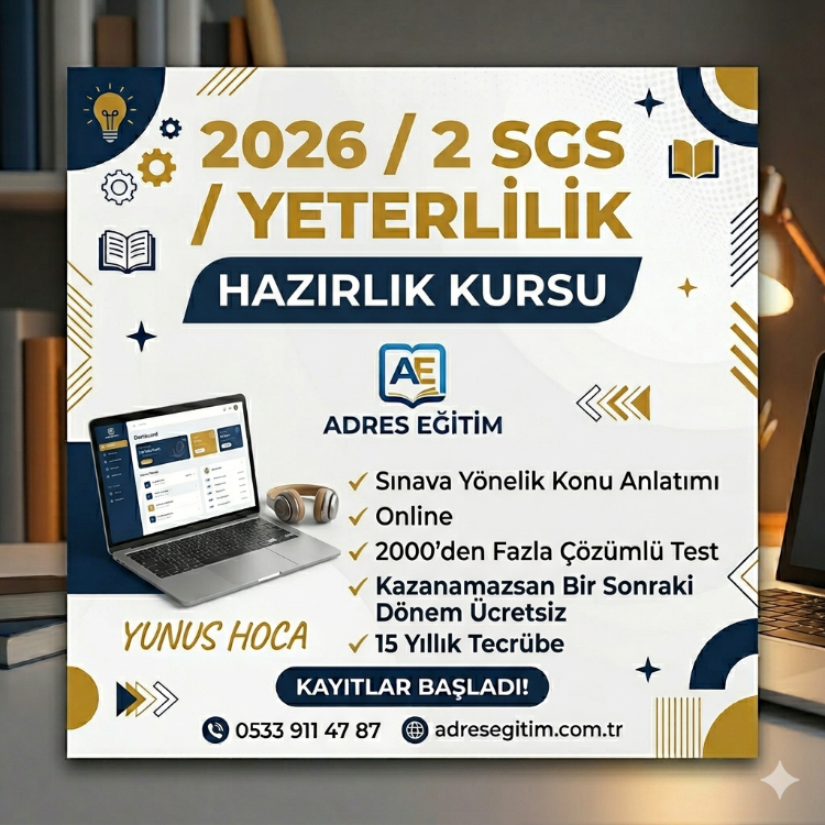 SGS / YETERLİLİK ONLİNE EĞİTİM 2026/2