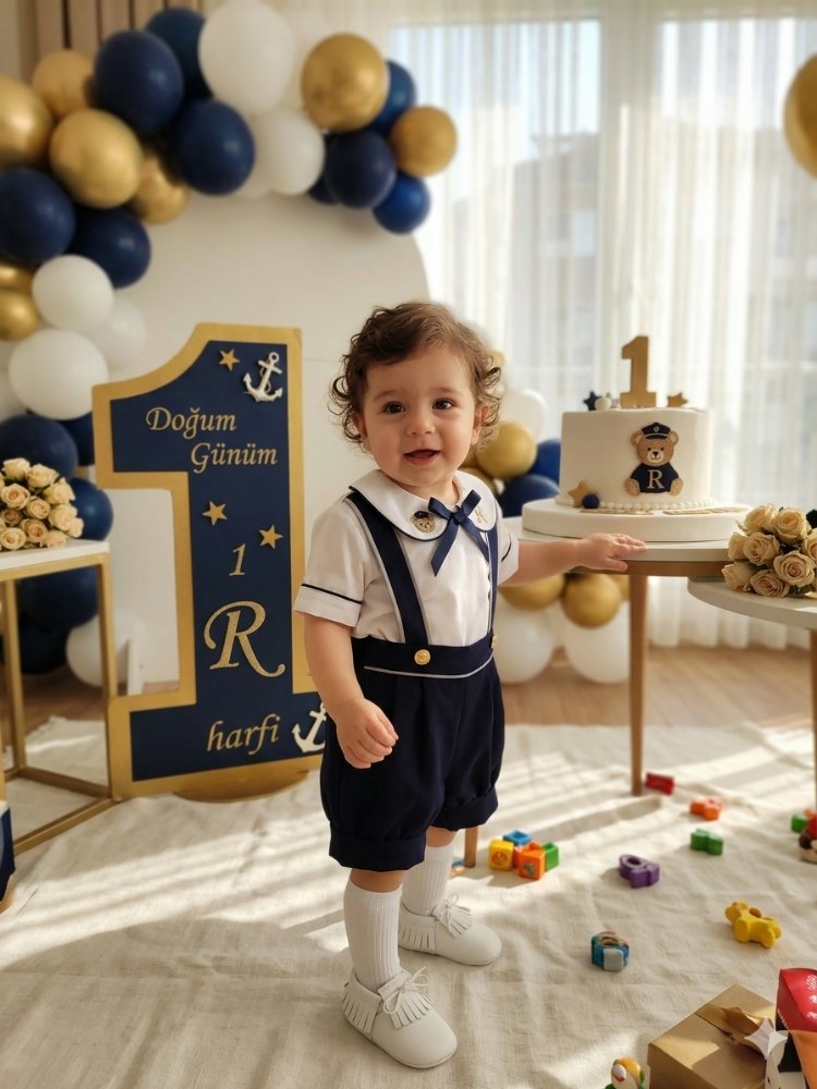 bebe yaka lacivert takım 