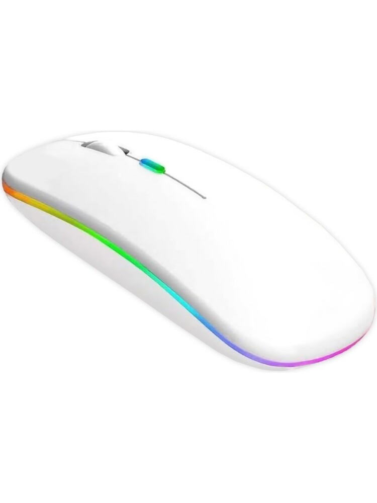 Classone RGB-102F Rgb Işıklı, Efektli, Silent-Sessiz, rf Kablosuz, Bluetooth Mouse - Beyaz