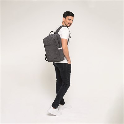Classone BP-WTX304G 15,6" Su Geçirmez Kumaş ve Fermuar ,notebook, Laptop Çantası-Gri