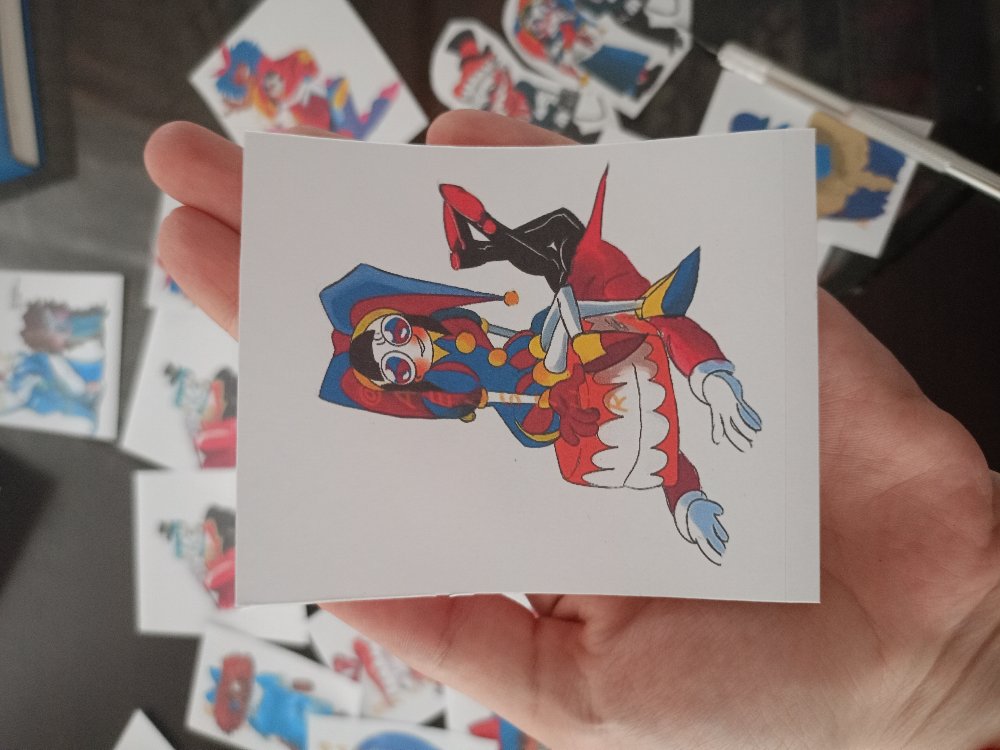showtime sticker ( Caine x Pomni from The Amazing Digital Circus)