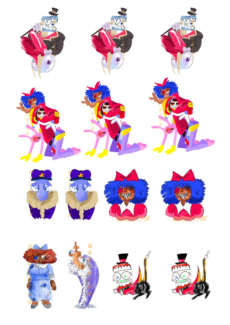 Evil Trio sticker (The Amazing Digital Circus) 