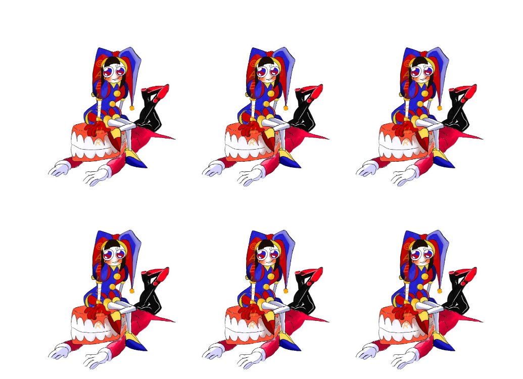showtime sticker ( Caine x Pomni from The Amazing Digital Circus)