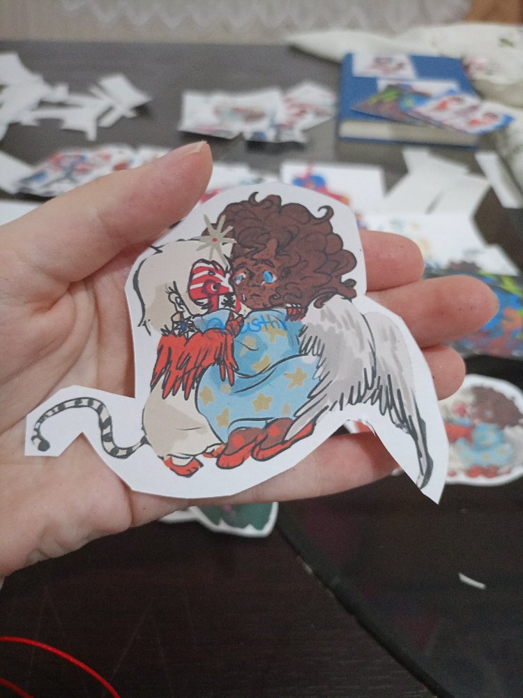 Ether and Judas' childhood sticker from Ёn†Ṝø:INTO THE ETHER