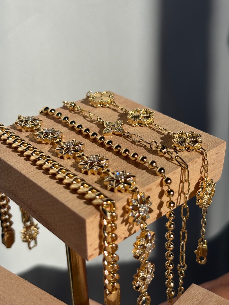 Top Zincir Gold Bileklik