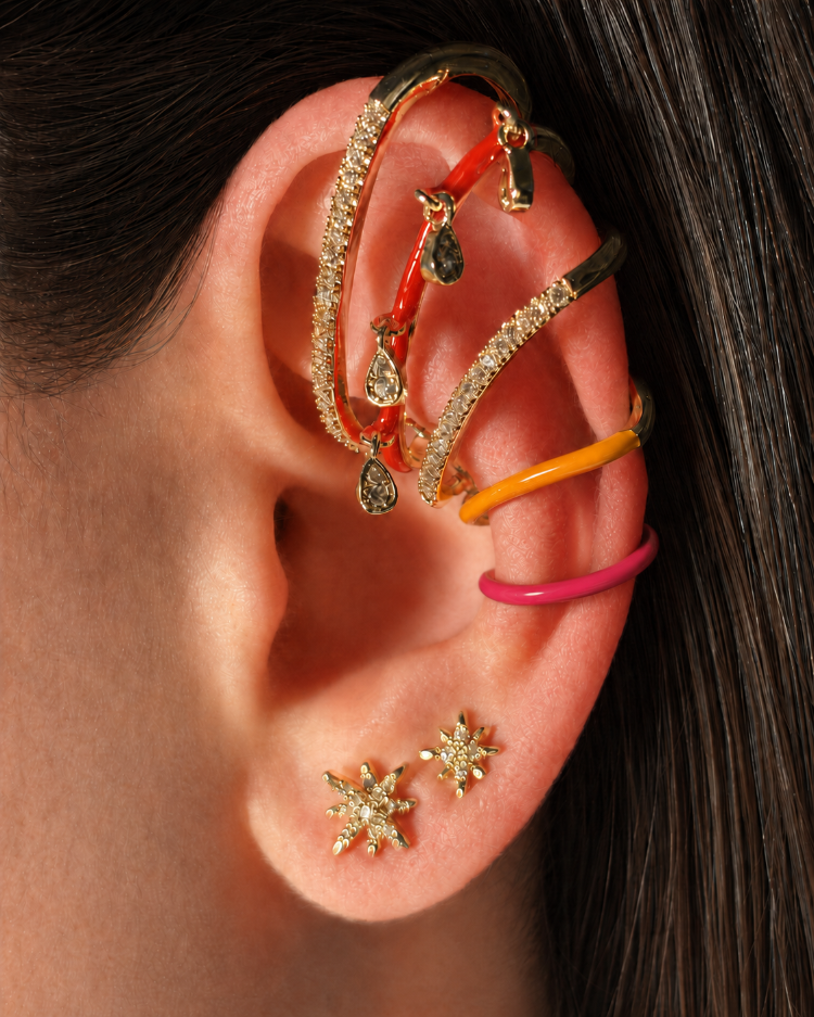 Renkli&Taşlı Earcuff