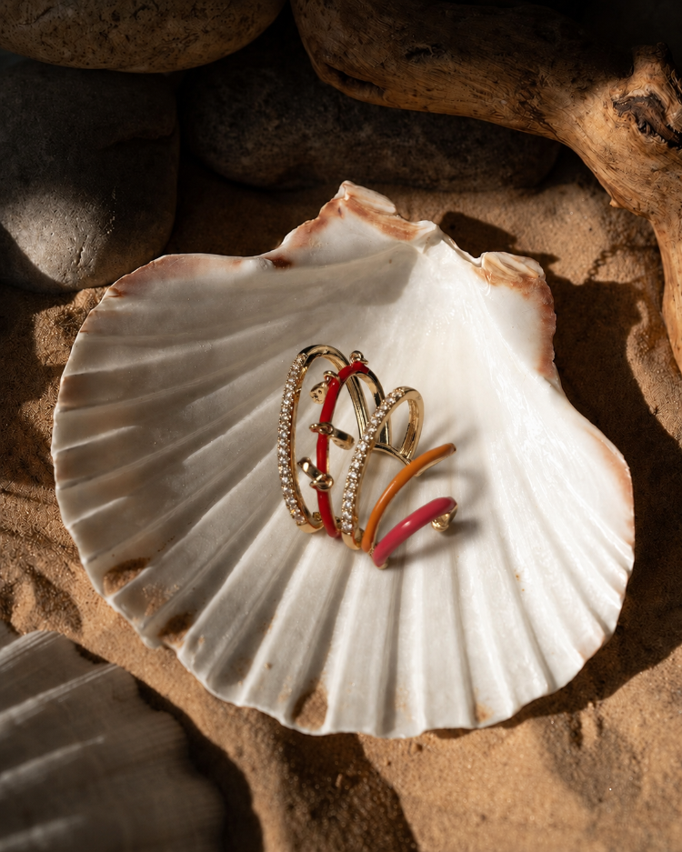 Renkli&Taşlı Earcuff
