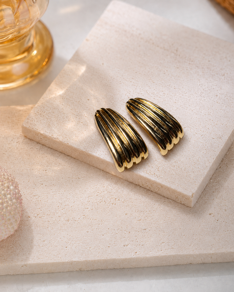 Gold Kabuk Küpe
