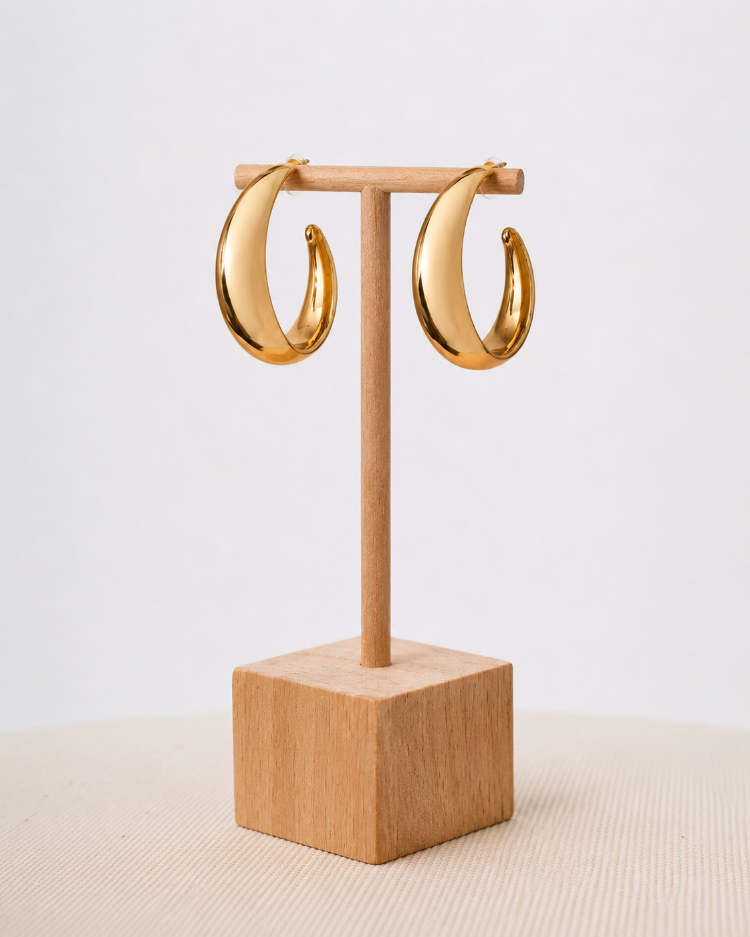 Gold Halka Küpe