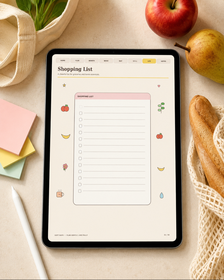 Soft Days Digital Planner