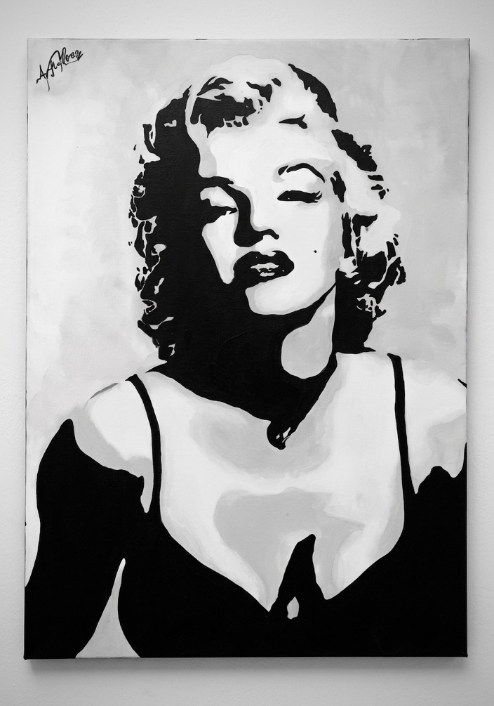 Marilyn Monroe Portrait | Original Hand-Painted Canvas Artwork