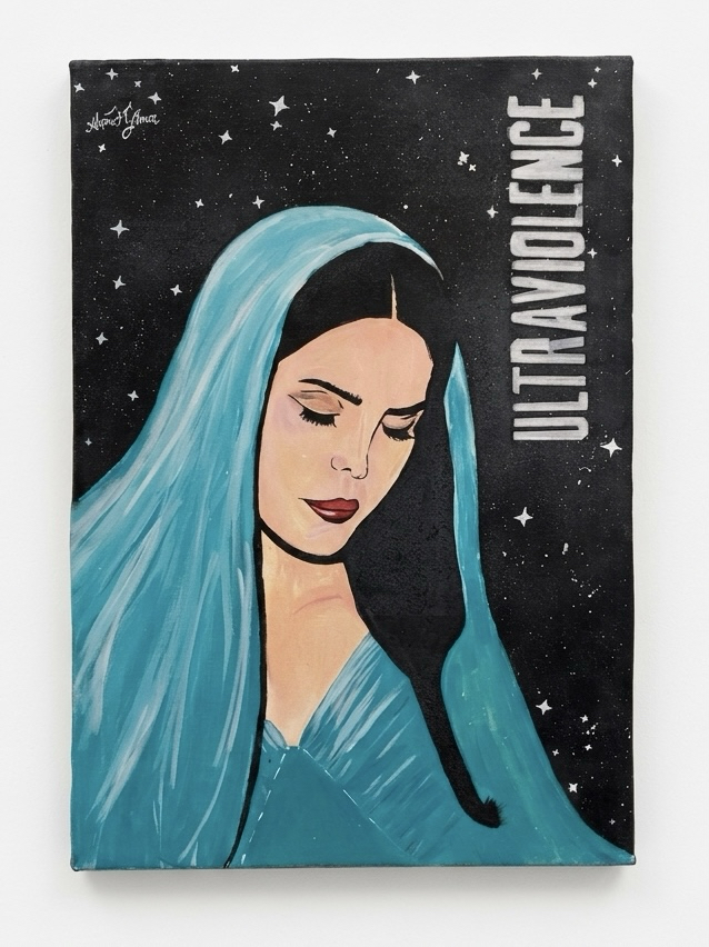 Lana Del Rey Ultraviolence/Originial Hand-Painted Canvas Artwork 