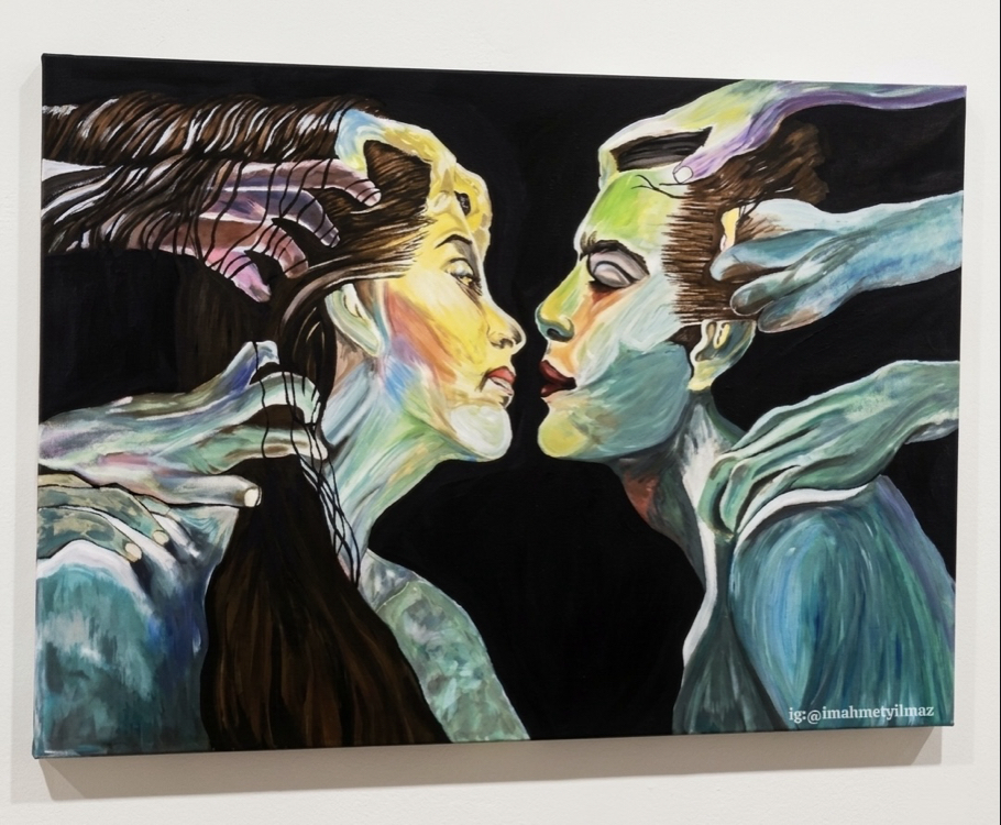 Romeo&Juliet / Original Hand-Painted Canvas Artwork