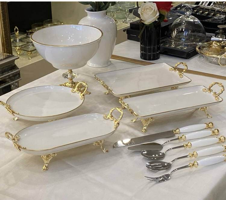 5 li gold porselen set