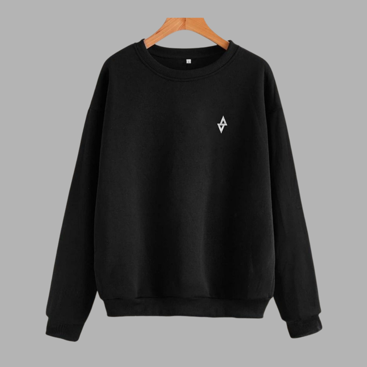 Sweatshirt AGARTA Logo | Unisex (Siyah/Beyaz)