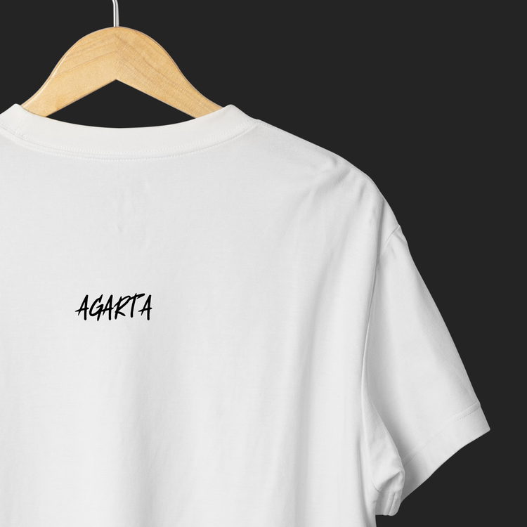 AGARTA Signature | Beyaz Oversize Tişört - Unisex (ÖN SİPARİŞ)