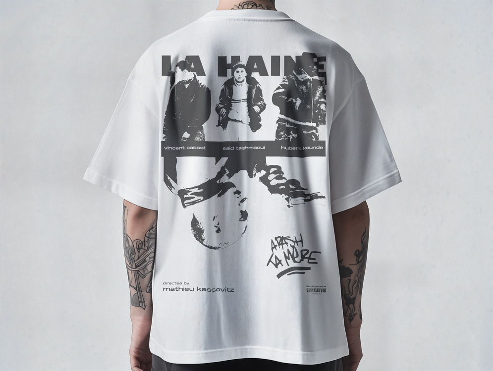 LA HAINE | Unisex Oversize Tişört – AGARTA