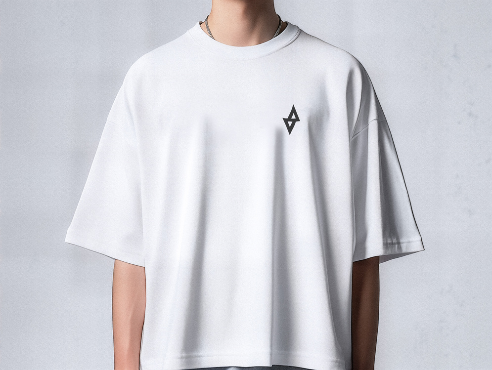 AGARTA Logo | Beyaz Oversize Tişört - Unisex (ÖN SİPARİŞ)