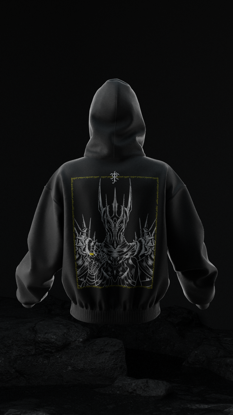 Lord of The Rings Sauron Rule them all Oversize Unisex Hoodie Kapüşonlu Sweatshirt