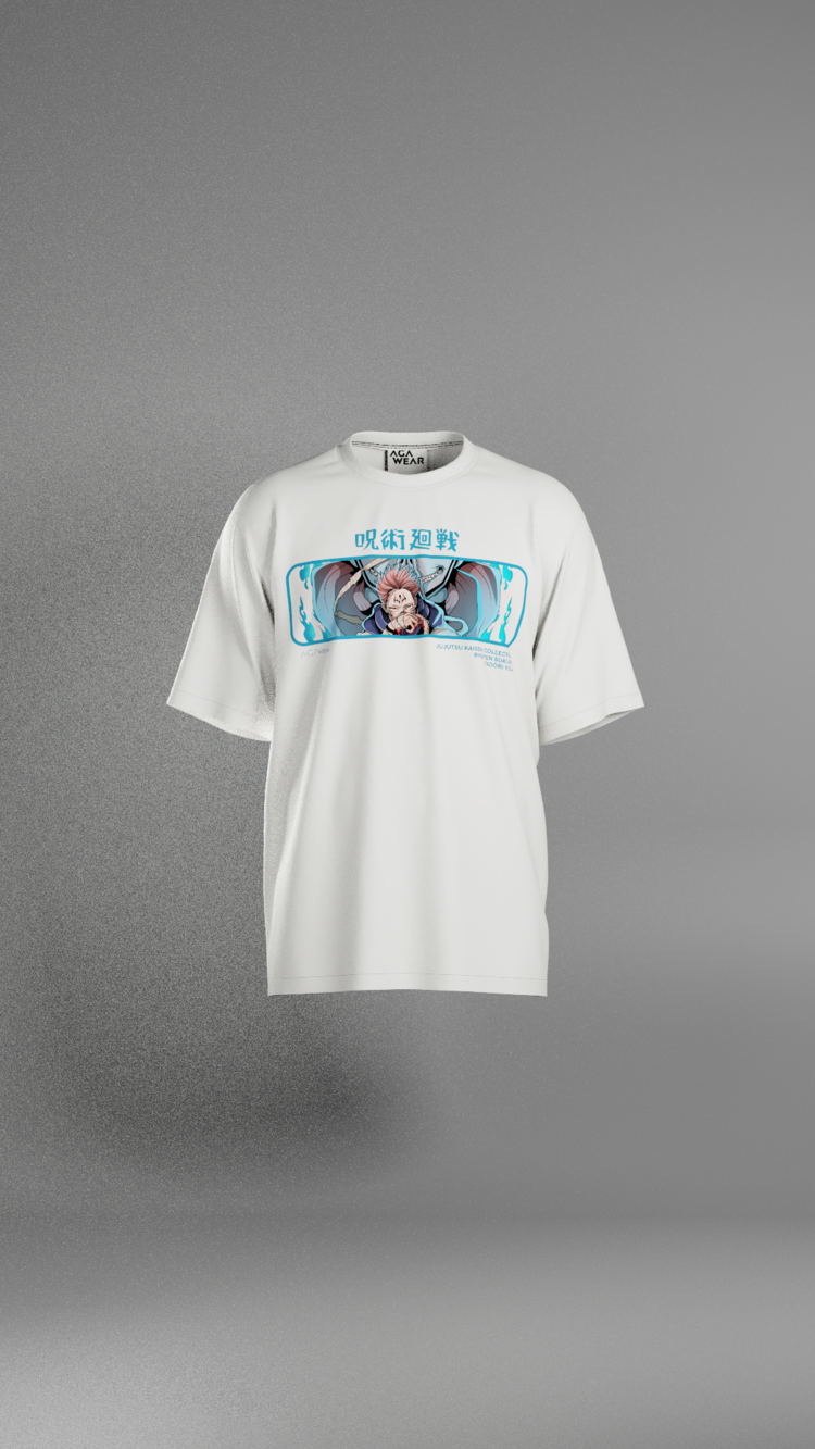 Jujutsu Kaisen Ryomen Sukuna Blue Collection Unisex Oversize T-Shirt