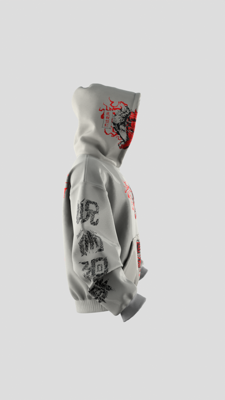 Jujutsu Kaisen Ryomen Sukuna Special Oversize Unisex Hoodie Kapüşonlu Sweatshirt