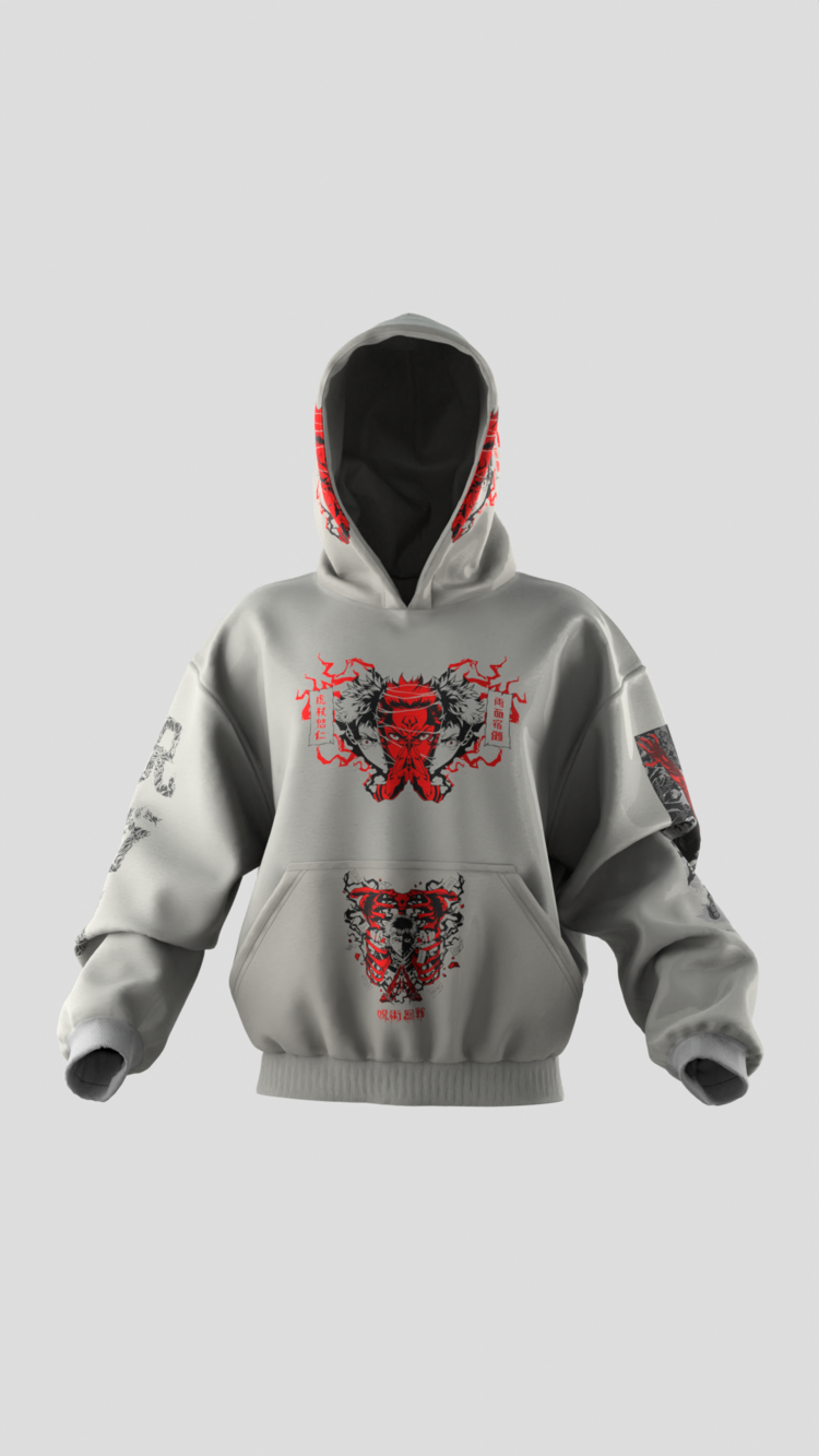 Jujutsu Kaisen Ryomen Sukuna Special Oversize Unisex Hoodie Kapüşonlu Sweatshirt