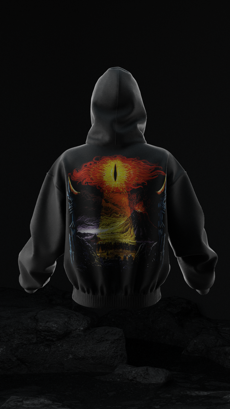Lord of The Rings Sauron I See You Oversize Unisex Hoodie Kapüşonlu Sweatshirt