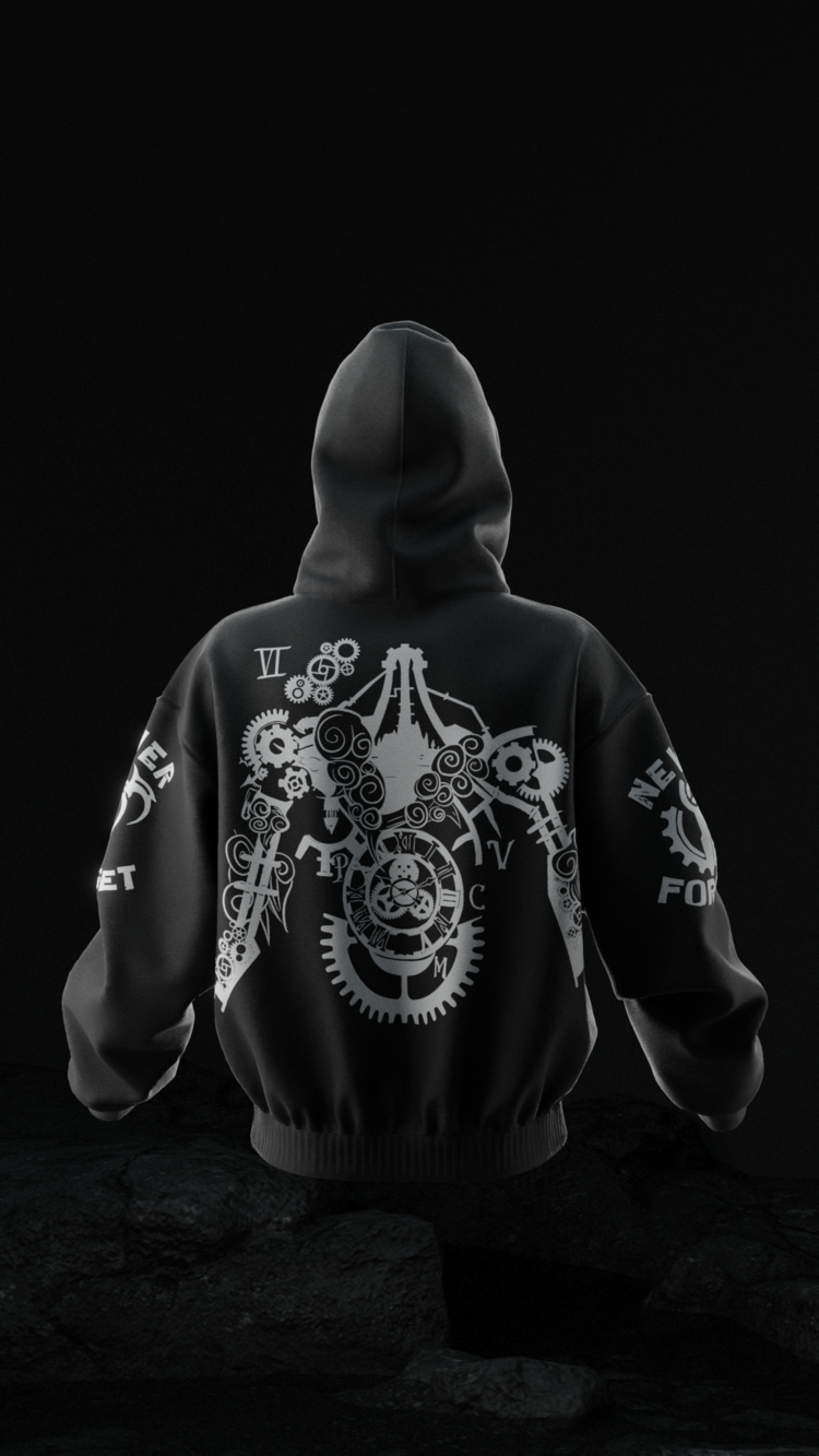 VI Tattoo Arcane Oversize Unisex Hoodie Kapüşonlu Sweatshirt
