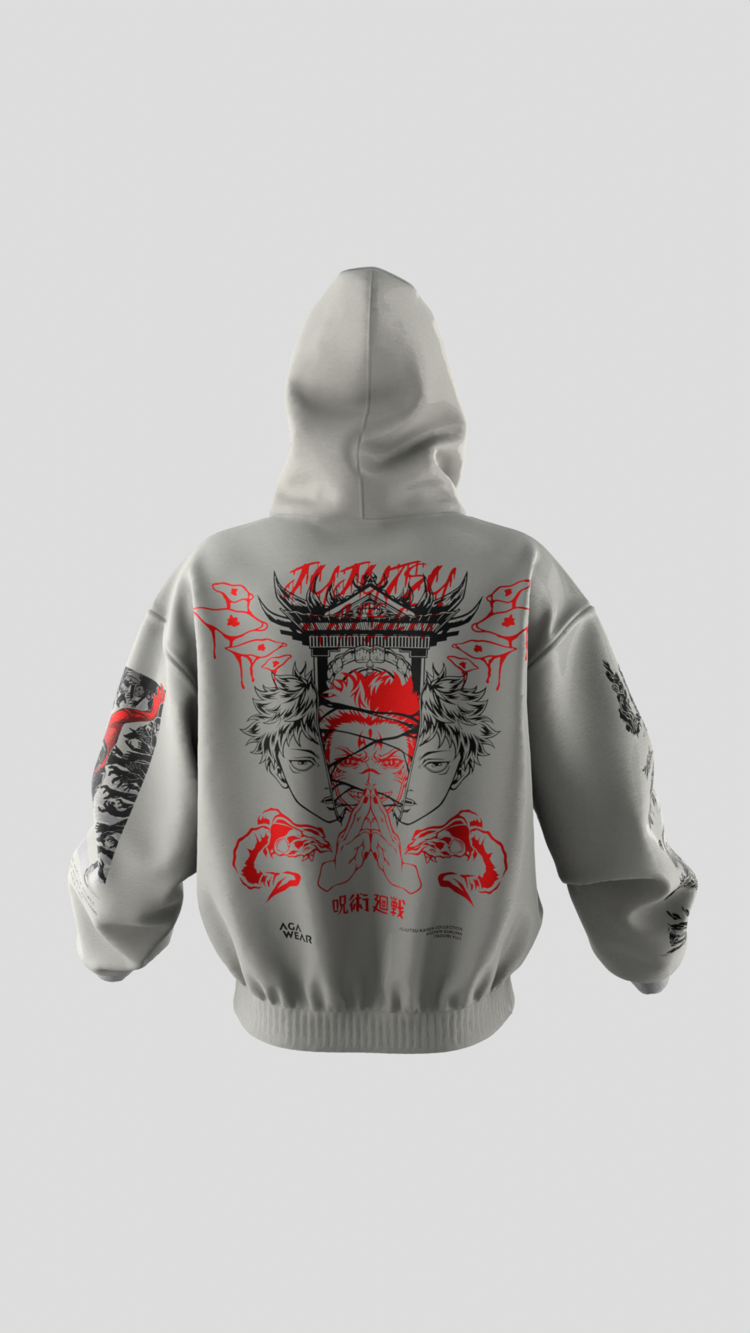 Jujutsu Kaisen Ryomen Sukuna Special Oversize Unisex Hoodie Kapüşonlu Sweatshirt