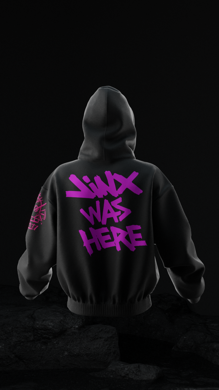 Jinx Rocket Oversize Unisex Hoodie Kapüşonlu Sweatshirt
