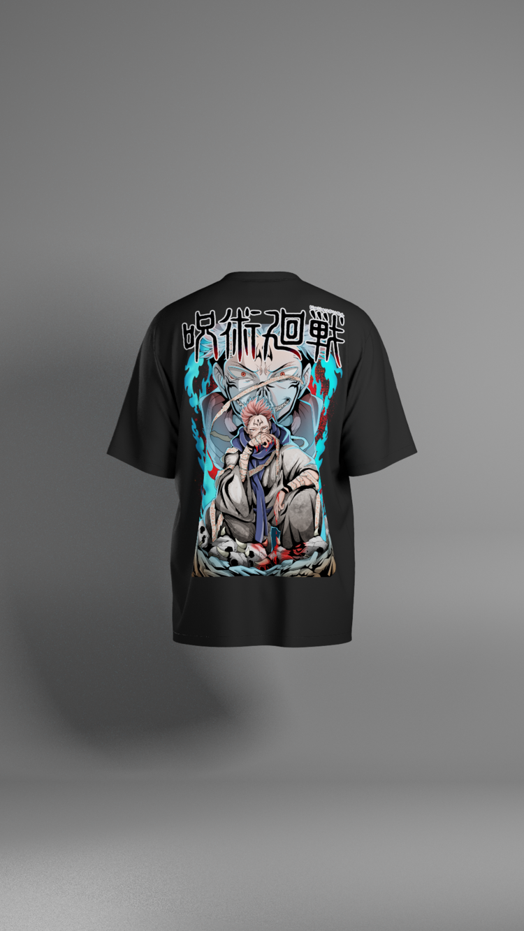 Jujutsu Kaisen Ryomen Sukuna Blue Collection Unisex Oversize T-Shirt