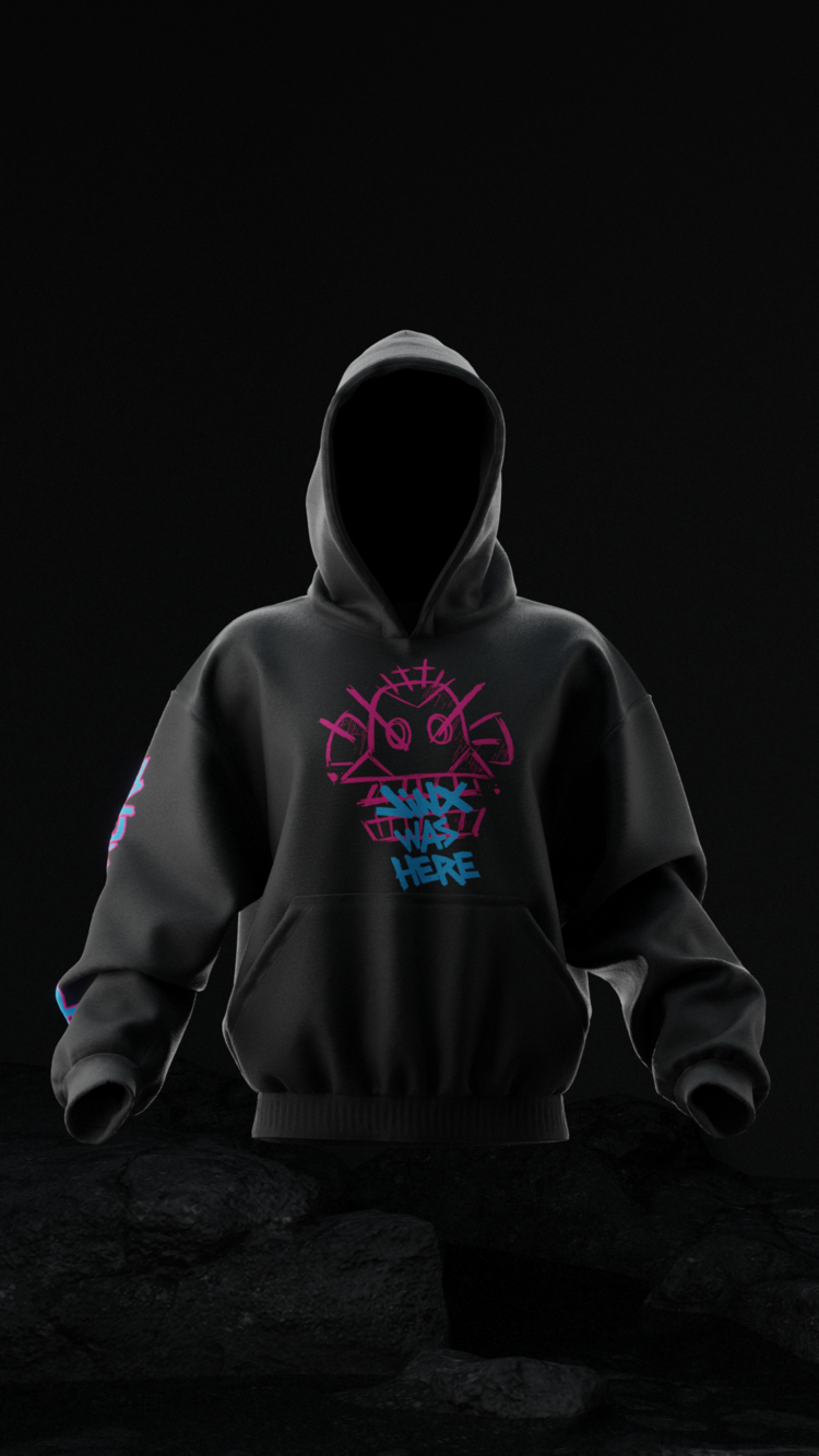 Jinx Arcane Powder Oversize Unisex Hoodie Kapüşonlu Sweatshirt