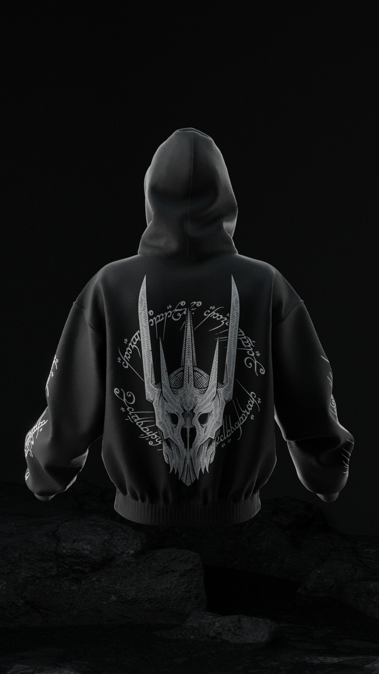 Lord of The Rings Sauron Tree of Gondor Oversize Unisex Hoodie Kapüşonlu Sweatshirt