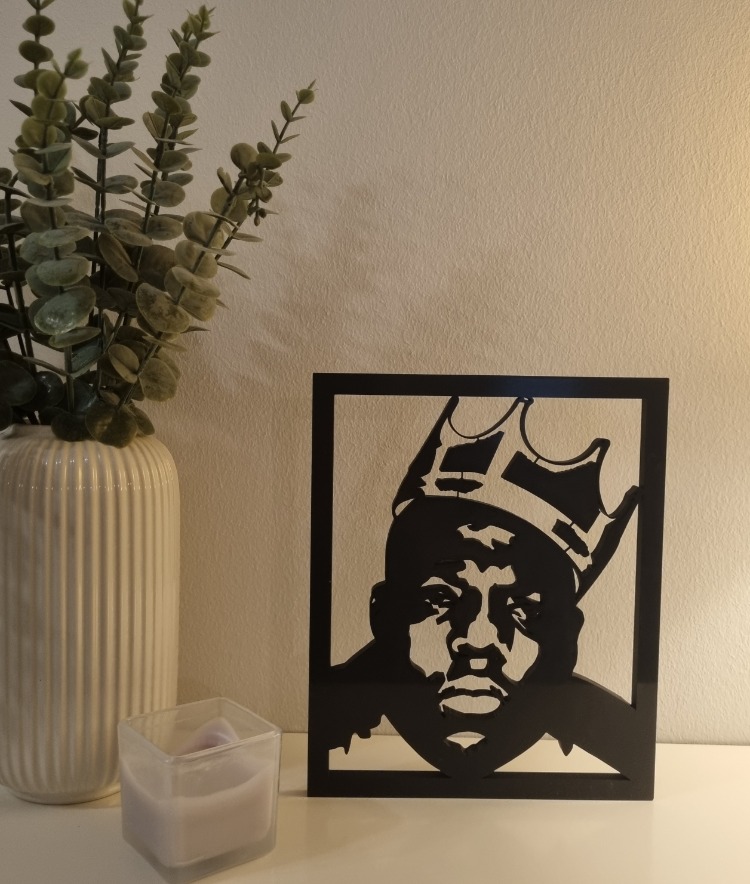 Biggie kabartma tablo