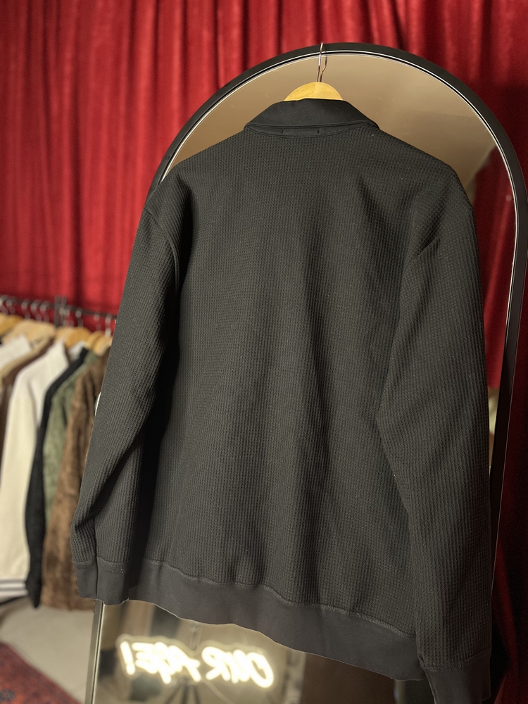 Zegna Çift Cepli Deri Detaylı Baskılı Kışlık Gömlek