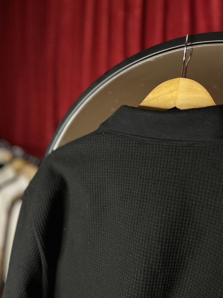 Zegna Çift Cepli Deri Detaylı Baskılı Kışlık Gömlek