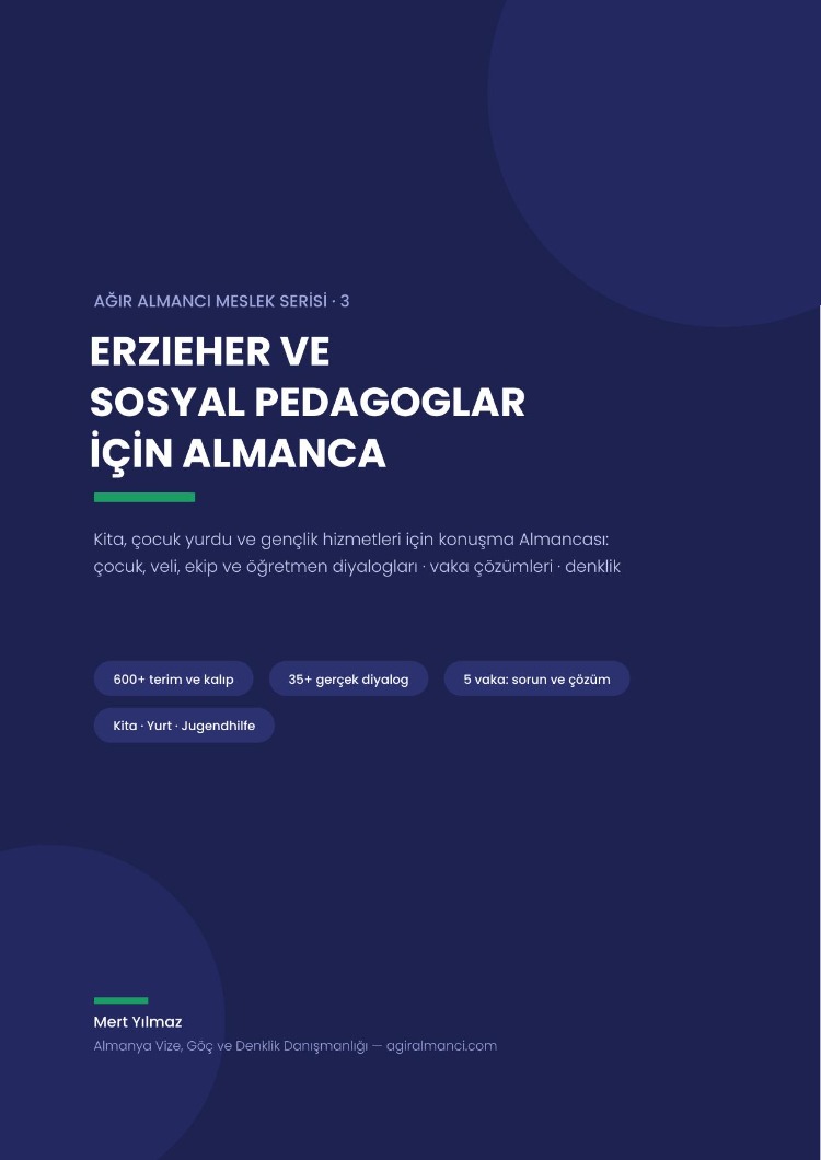 Erzieher ve Sosyal Pedagoglar İçin Almanca — E-Kitap (59 Sayfa PDF)