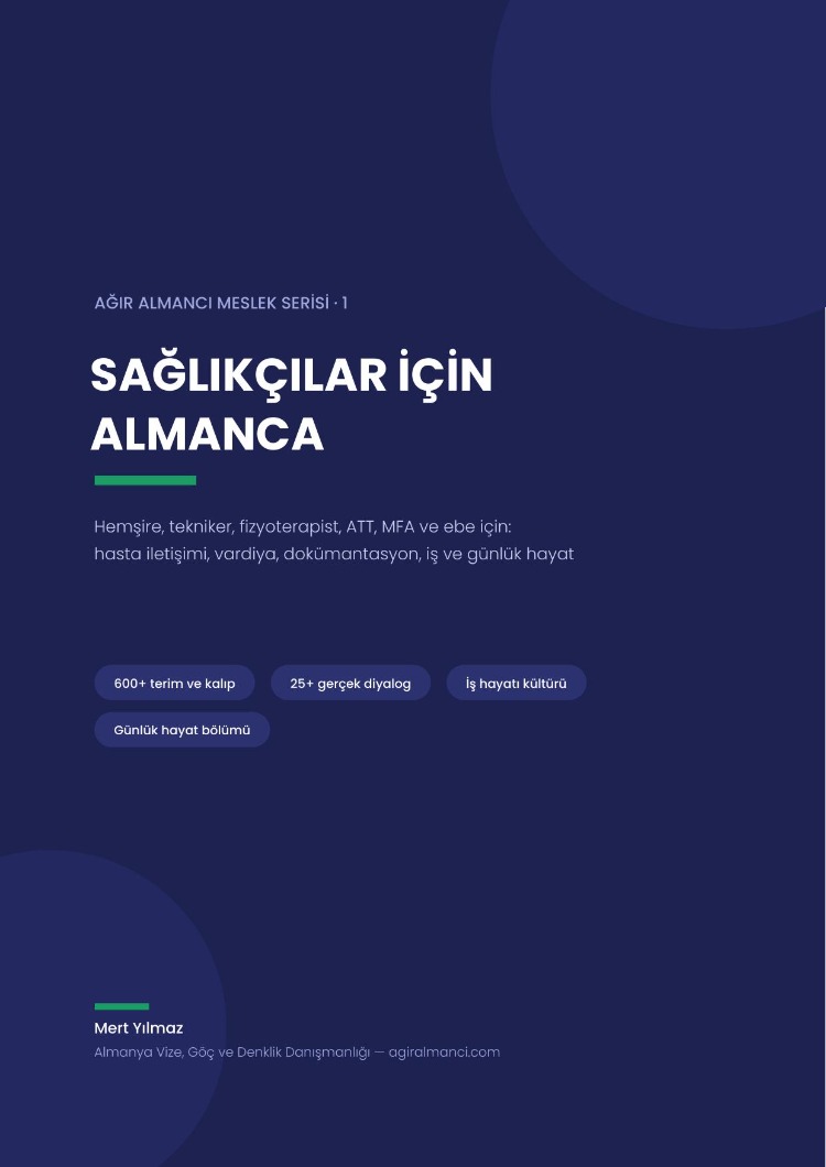 Sağlıkçılar İçin Almanca — E-Kitap (69 Sayfa PDF)