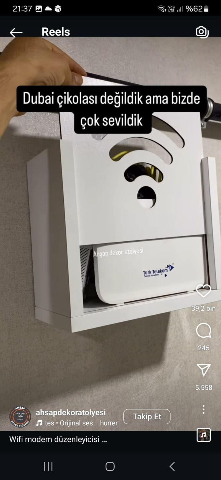Modem/Wi fi Düzenleyici Dekoratif Pano