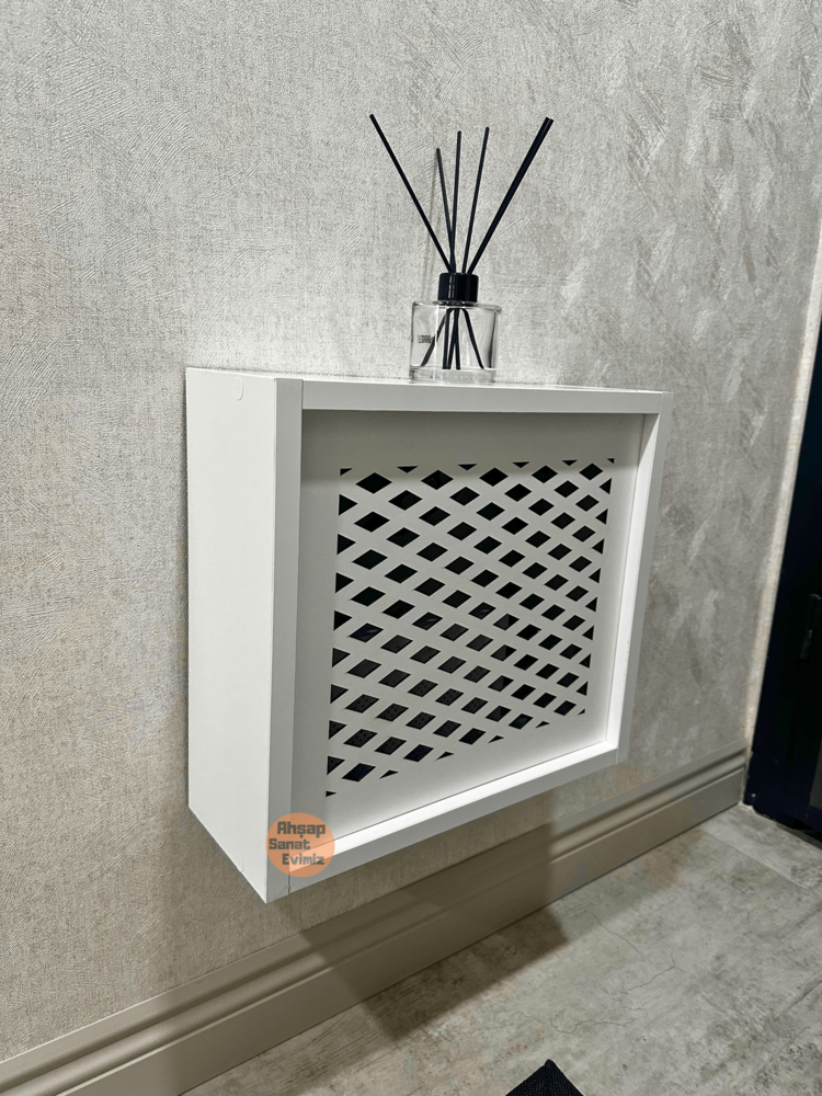 SÜRGÜLÜ WİFİ MODEM DUVAR DÜZENLEYİCİ BAKLAVA MODEL BEYAZ