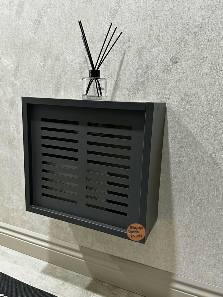 SÜRGÜLÜ WİFİ MODEM DUVAR DÜZENLEYİCİ DÜZ ÇİZGİ MODEL ANTRASİT