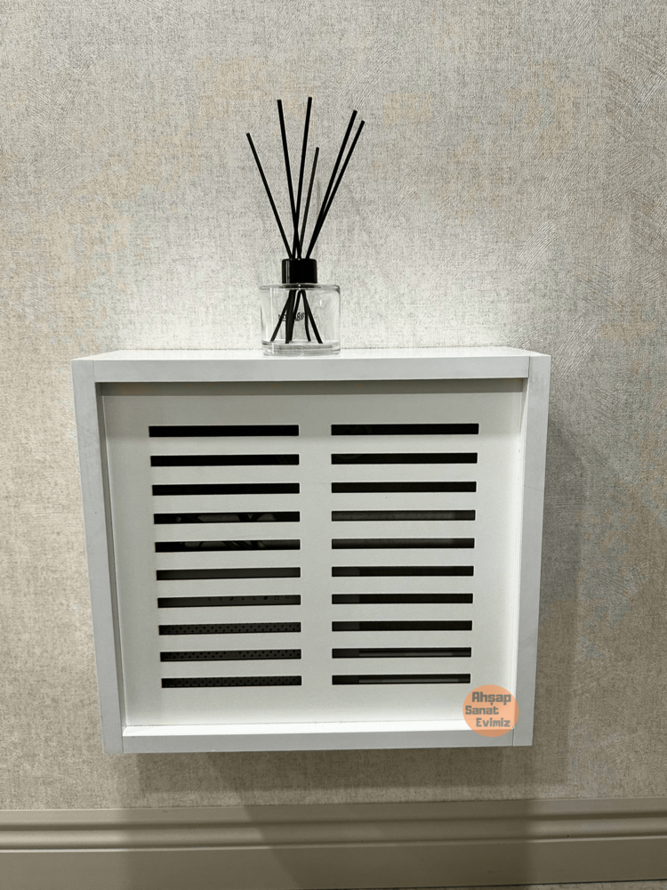 SÜRGÜLÜ WİFİ MODEM DUVAR DÜZENLEYİCİ DÜZ ÇİZGİ MODEL BEYAZ