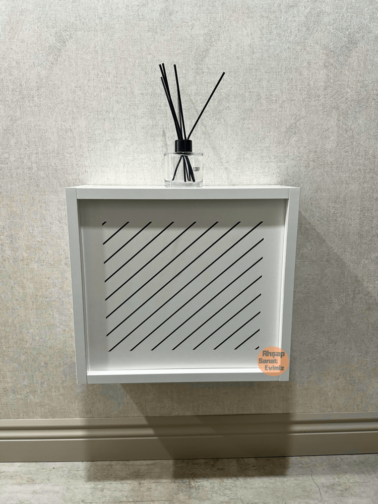 SÜRGÜLÜ WİFİ MODEM DUVAR DÜZENLEYİCİ YAN ÇİZGİ MODEL BEYAZ