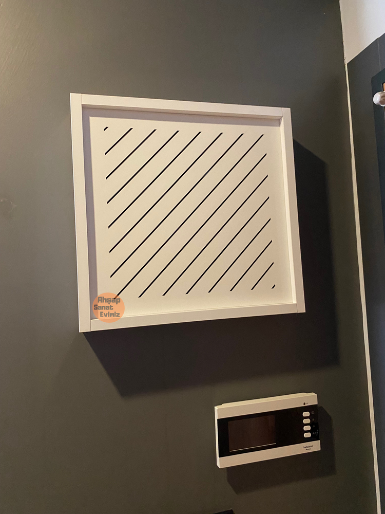 SÜRGÜLÜ ELEKTRİK PANO DUVAR DÜZENLEYİCİ YAN ÇİZGİ MODEL BEYAZ