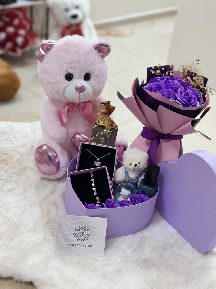 Mini love mor özel set