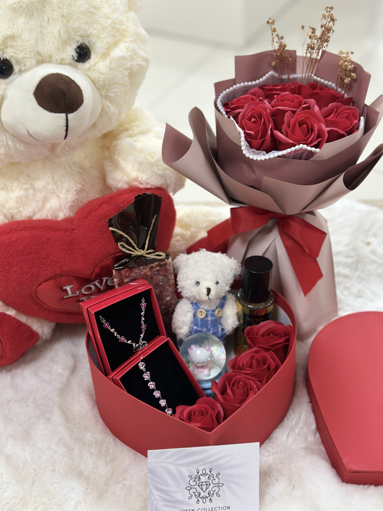 Mini love kırmızı özel set