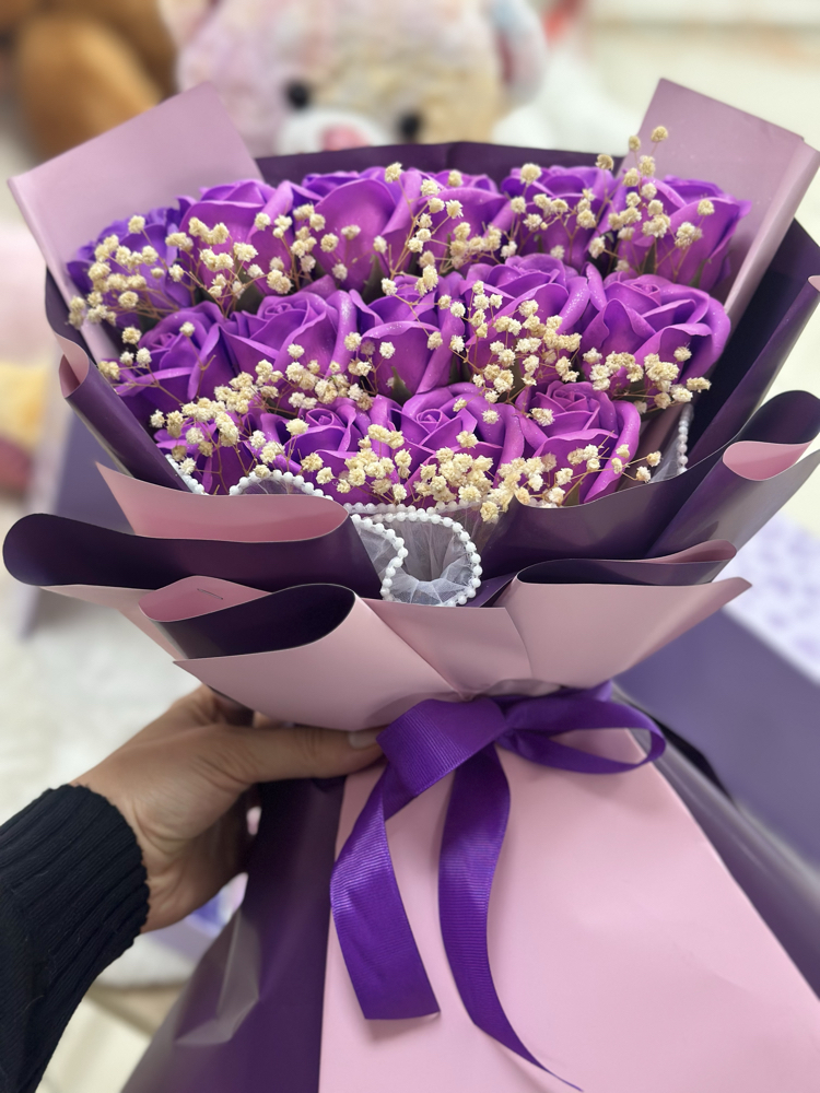 Luxury mor 925 ayar gümüş takılı set 