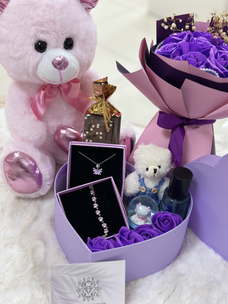 Mini love mor özel set